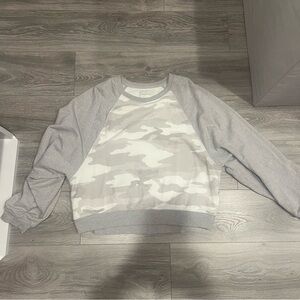 Cropped American Eagle Camo Sweater
